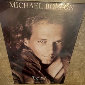 Michael Bolton Timeless The Classics 1992 Promo Poster‎ Columbia 24x36 VG